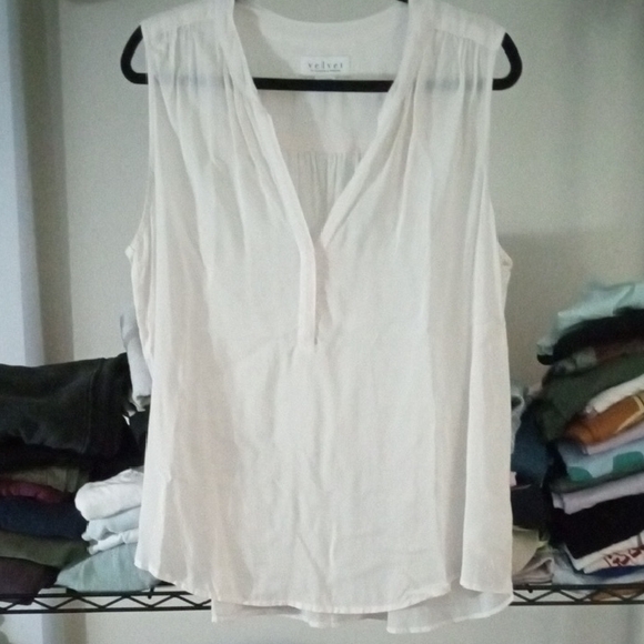 Velvet Women's Elegant White Blouse - Picture 1 of 8